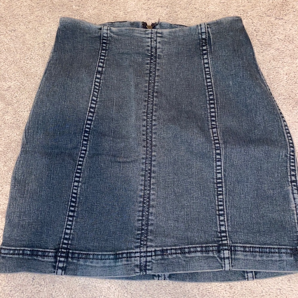 Free People Denim Skirt